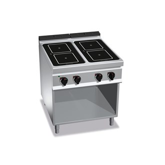 Cucina professionale induzione 4 zone su mobile 20 Kw p 90