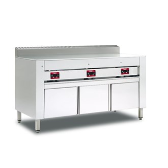 Cuocipiada elettrico con sportelli piastra cromo 10 piadine