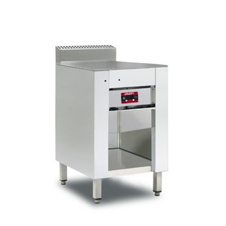 Cuocipiada professionale armadiato elettrico piastra cromo