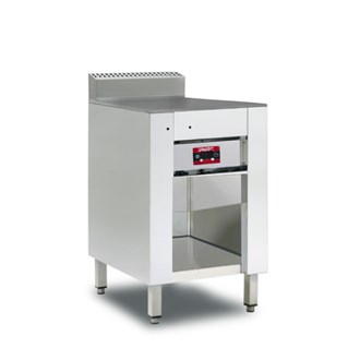 Cuocipiadina elettrico CPE4 su armadio piastra inox