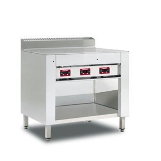 Cuocipiadina elettrico CPE6 armadiato piastra cromo 6 piadine