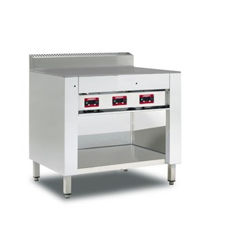 Cuocipiadina elettrico armadiato inox piastra inox