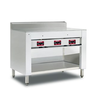 Cuocipiadina elettrico armadiato 8 piadine piastra cromata