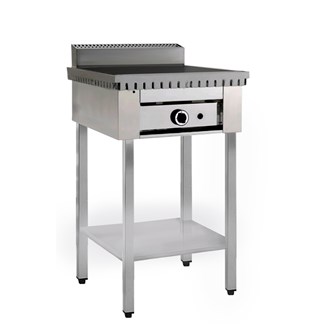 Cuocipiadina professionale CP4 gas su trespolo inox piastra in ferro