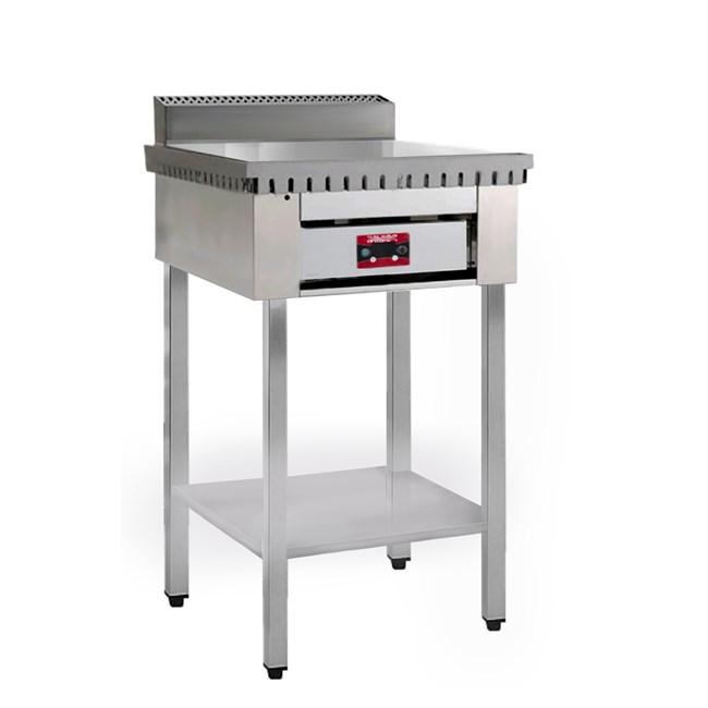 Cuocipiadina professionale elettrico piastra cromo