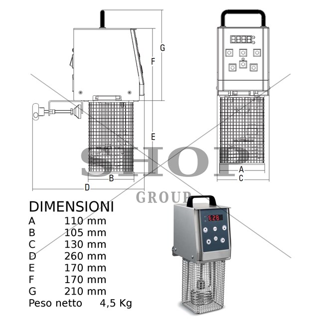 Misure Dimensioni Softcooker