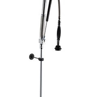 Doccione biforo con tubo liscio 55 cm