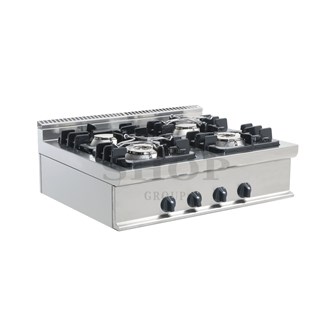 Cucina gas da banco 4 fuochi 18 kw L 70