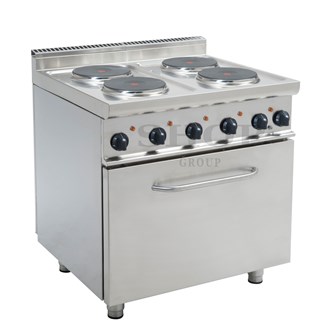 Cucina elettrica 4 piastre con forno elettrico