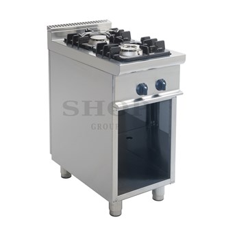 Cucina gas 2 fuochi su vano 12 kw L 35