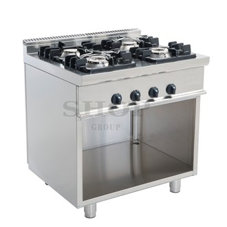 Cucina gas 4 fuochi su vano 24 kw L 70