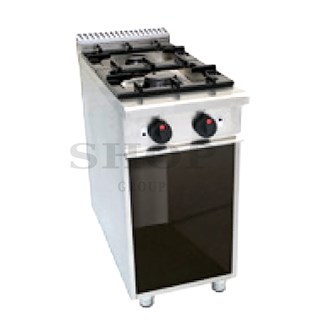 Cucina gas 2 fuochi su vano 9 kw L 40