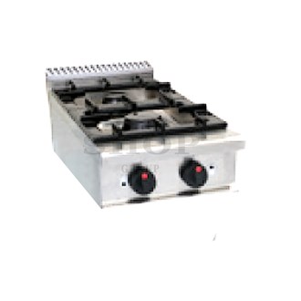 Cucina gas da banco 2 fuochi 9 kw L 40