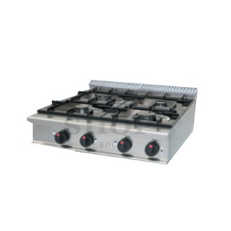 Cucina gas da banco 4 fuochi 19,9 kw L 80