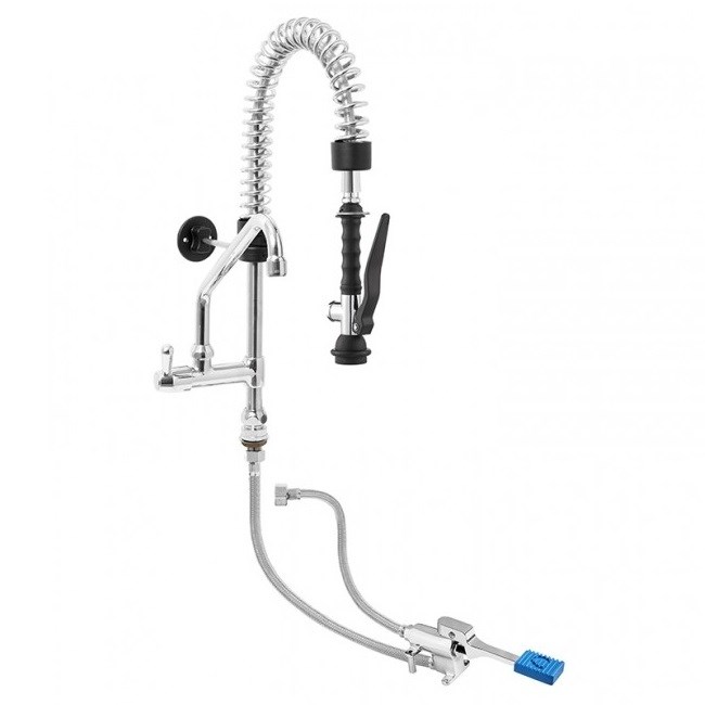 KIT-RUBINETTO-A-PEDALE-ACQUA-A-PAVIMENTO-CON-MINI-DOCCIONE-E-CANNA