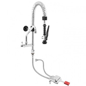 Rubinetto a Pedale Miscelatore Progressivo con Mini Doccione e Canna