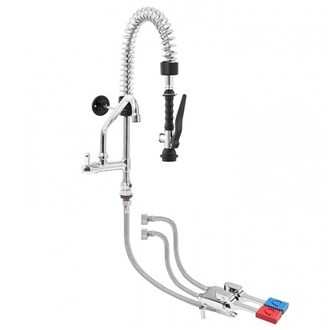 Rubinetto doppio Pedale con Mini Doccione e Canna