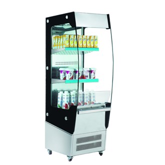 murale refrigerato inox aperto profondità 500