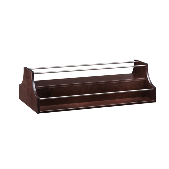 Espositore per liquori in legno wengè 68x46x37