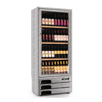 Espositore per vino Enoprestige 400 4TV/1TV bianco decapato