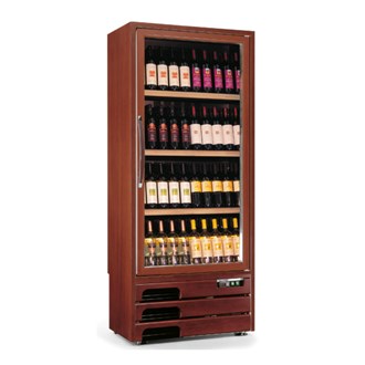 Espositore per vino Enoprestige 400 4TV/1TV legno noce scuro