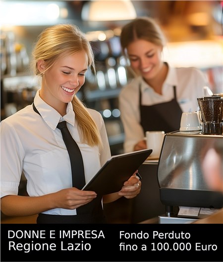 Fondo perduto Regione Lazio Imprese Femminili