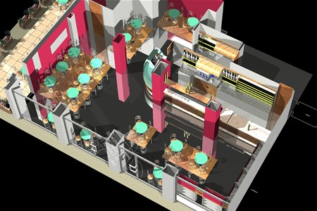 Progetto arredo bar tabacchi