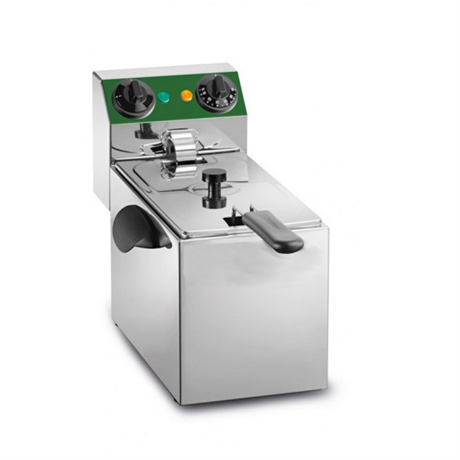 Friggitrice inox professionale singola da banco 4 lt 