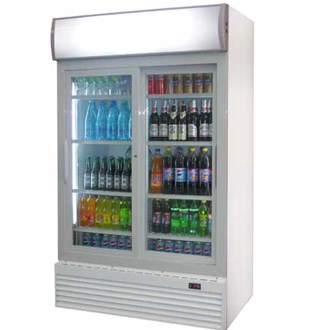 Frigo bibite 2 porte vetro con display luminoso 1000 lt