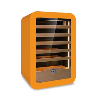 Cantina frigo vini ventilata VINARIUS 121 Lt +2&#176;C/+20&#176;C arancione
