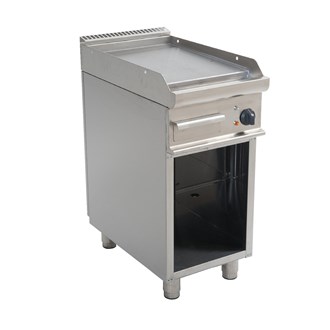Fry top professionale gas piastra liscia L 40