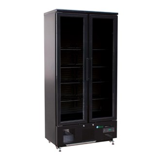 Vetrina frigo bibite porte battenti 315 Lt nero Forcar 