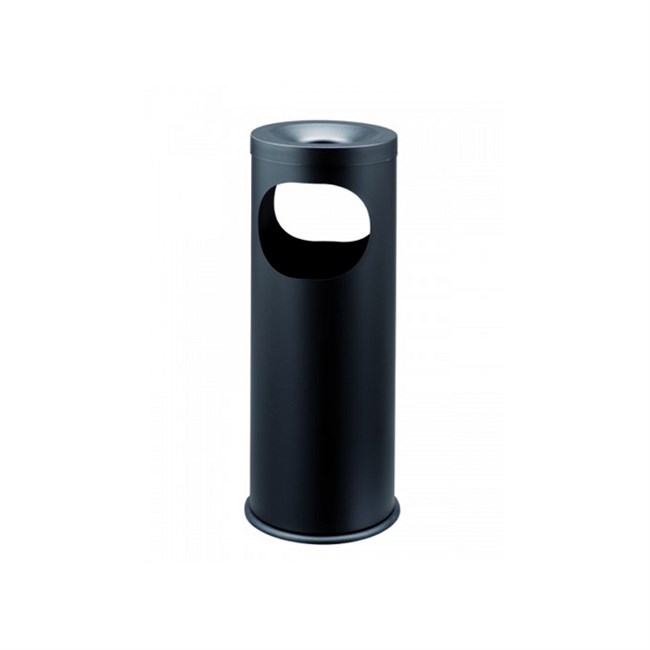 Gettacarte con posacenere nero 19 Lt 
