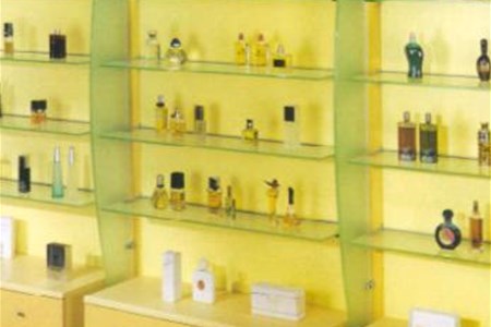 Pannelli per arredo profumeria colorati