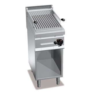 Griglia a pietralavica Inox Professionale con mobile