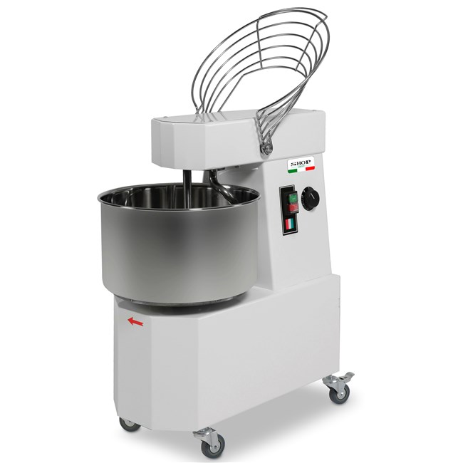 Impastatrice a spirale testa fissa 16 lt 12 kg 2 velocità trifase GH15 professionale