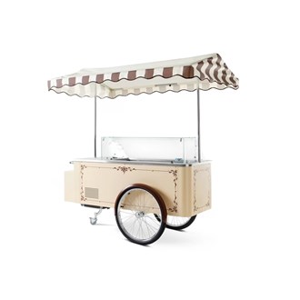 Carrettino dei gelati ISA classico con vaschette