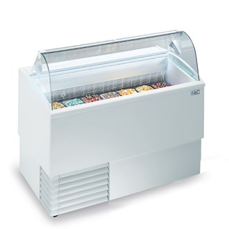 Vetrina gelato isetta modello 7R con riserva 14 vaschette 5 lt 7(+7) 0 11 da 4,75 lt