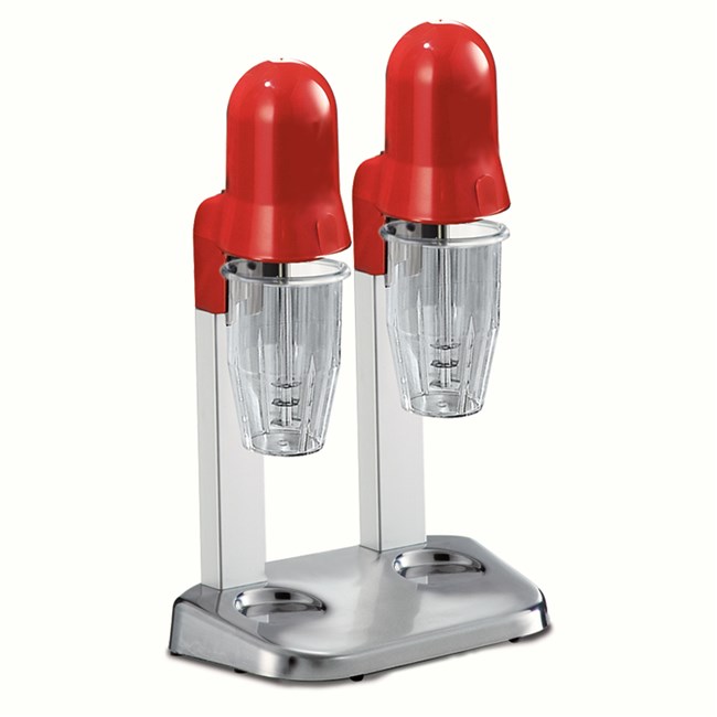 Frullatore Frappè professionale doppio con due bicchieri in Tritan per bar