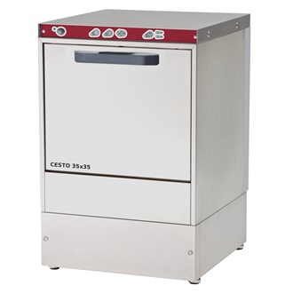 Lavabicchieri elettronica cesto quadro 35 x 35 con dosatore brillantante