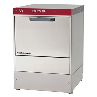 Lavabicchieri elettronica cesto quadro 40 x 40 con dosatore brillantante
