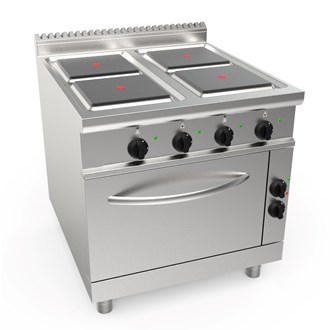 Cucina elettrica 4 piastre con forno elettrico