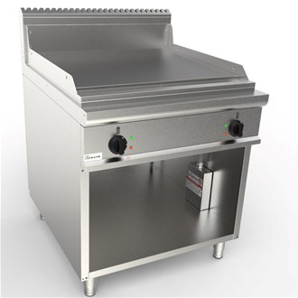 Fry top elettrico piastra liscia professionale L 80