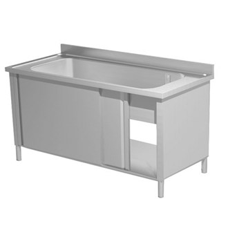 lavatoio acciaio inox vascone lavapentole armadiato