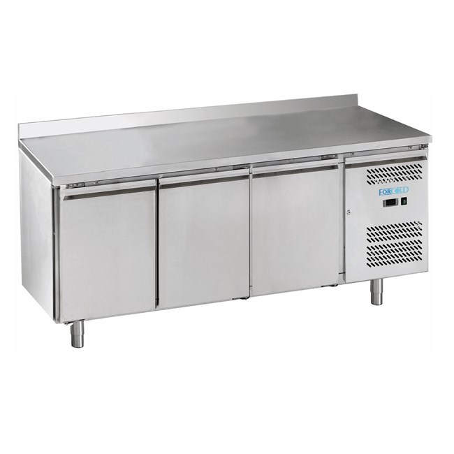 Tavolo refrigerato inox economico 3-porte forcold M-GN3200BT-FC
