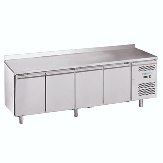 Tavolo refrigerato inox economico 4-porte forcold M-GN4200BT-FC