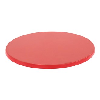 Piano alfa kromy rouge &#216; 80 cm