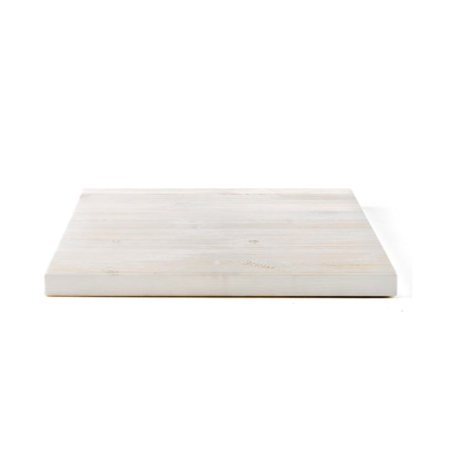 Piano in legno di pino bianco alabastro 60 x 60 cm