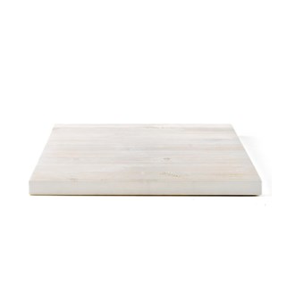 Piano in legno di pino bianco alabastro 70 x 70 cm