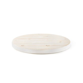 Piano in legno di pino bianco alabastro &#216; 60 cm